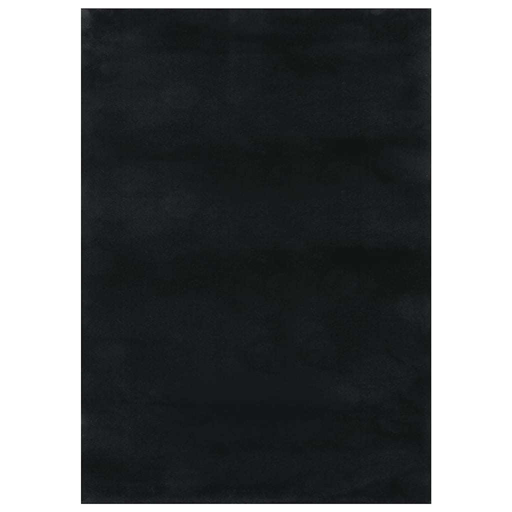 VidaXL Shaggy Rug Black 200x275 Cm Polyester