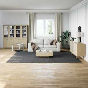 Chlupatý koberec antracitový 240 x 340 cm polyester - obrázek 3