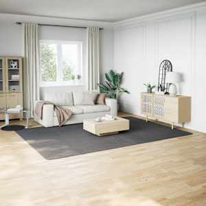Chlupatý koberec antracitový 240 x 340 cm polyester - obrázek 1