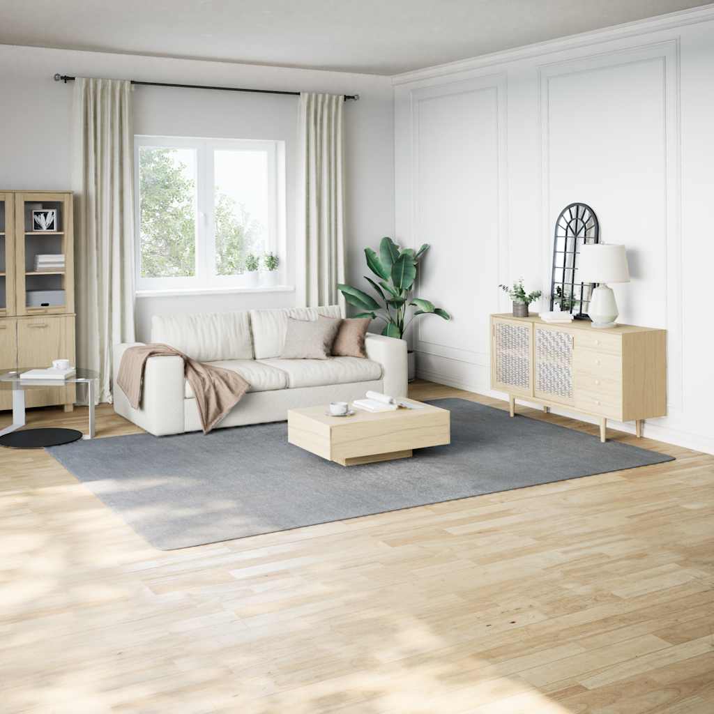 Shaggy Rug Grey 100% Polyester 94.5 x 133.9 in Shaggy R...