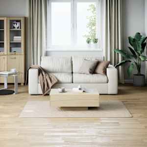 Chlupatý koberec krémově bílý 120 x 183 cm polyester - obrázek 3