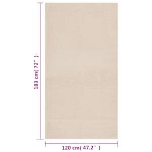 Chlupatý koberec béžový 120 x 183 cm polyester - obrázek 8