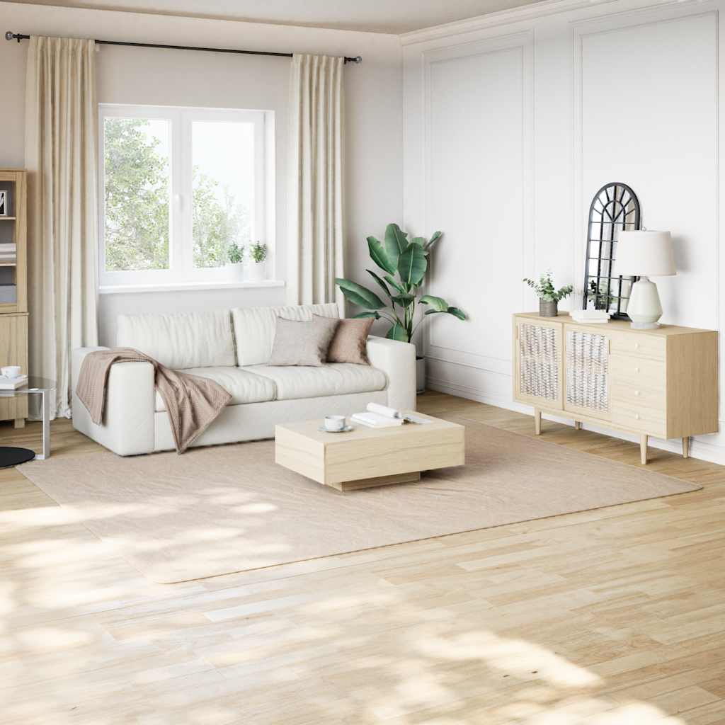 Shaggy Rug Beige 100% Polyester 94.5 x 120.1 in Shaggy ...