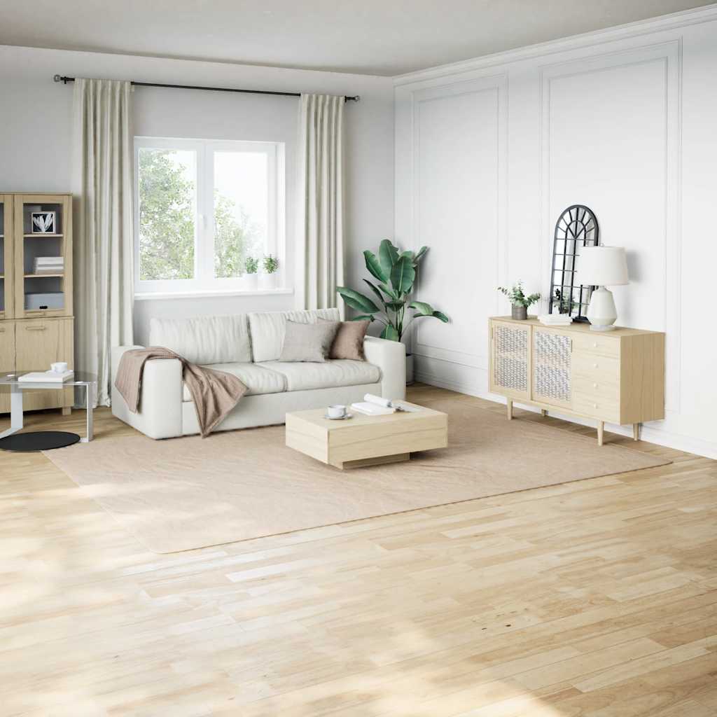 Shaggy Rug Beige 100% Polyester 94.5 x 133.9 in Non-scr...
