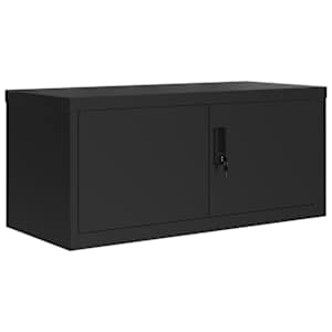 vidaXL File Cabinet Black 90x40x180 cm Steel