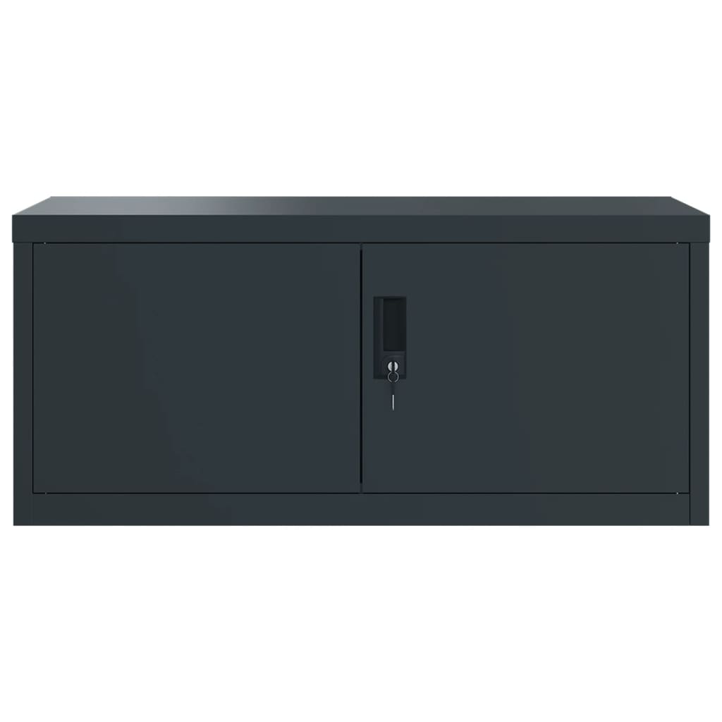 vidaXL Archiefkast 90x40x240 cm staal antracietkleurig, foto 4