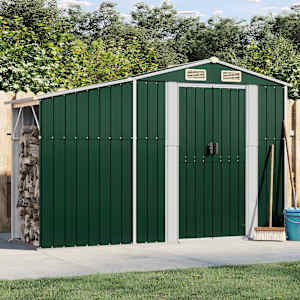 Vrtna lopa zelena 277x93x179 cm pocinkano jeklo