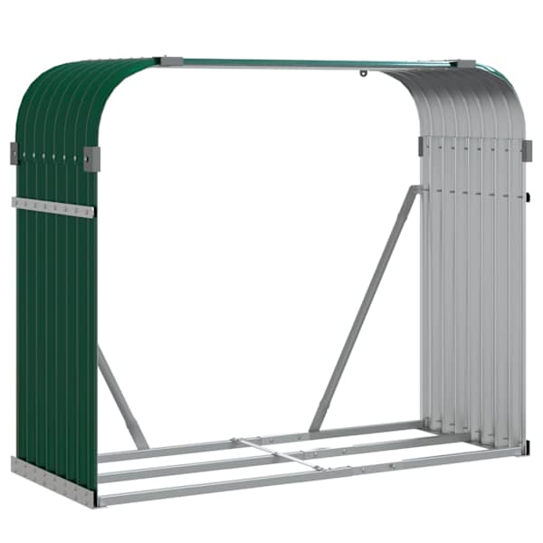 vidaXL k&uuml;ttepuude alus, roheline, 120 x 45 x 100 cm, tsingitud teras