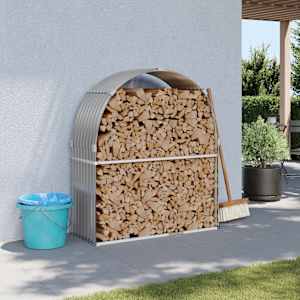 Nosilec za polena zelen 120x45x140 cm pocinkano jeklo