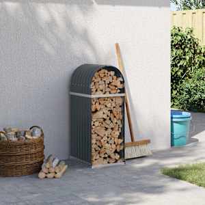 Držalo za drva antracitno 40x45x100 cm pocinkano jeklo