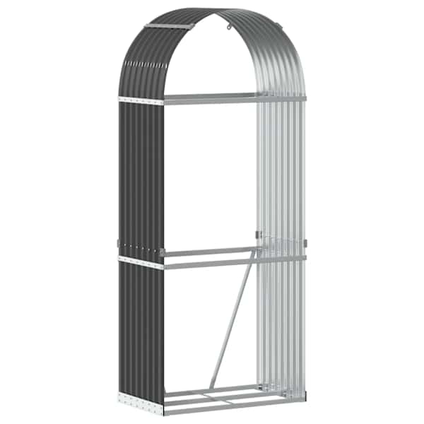 vidaXL puuhoidik antratsiithall 80x45x190 cm tsingitud terasest