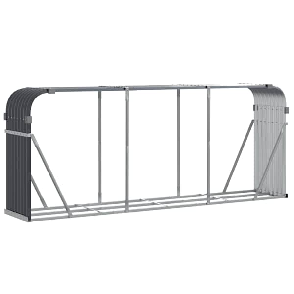 vidaXL puuhoidik antratsiithall 234x45x100 cm tsingitud terasest