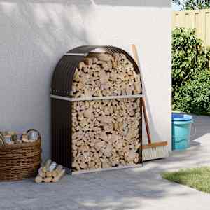 Nosilec za polena zelen 80x45x120 cm pocinkano jeklo