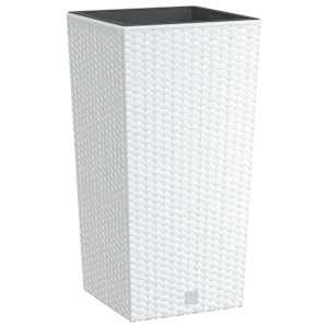 vidaXL taimekast eemaldatava sisuga, valge, 11 / 26,5 l PP-rotang