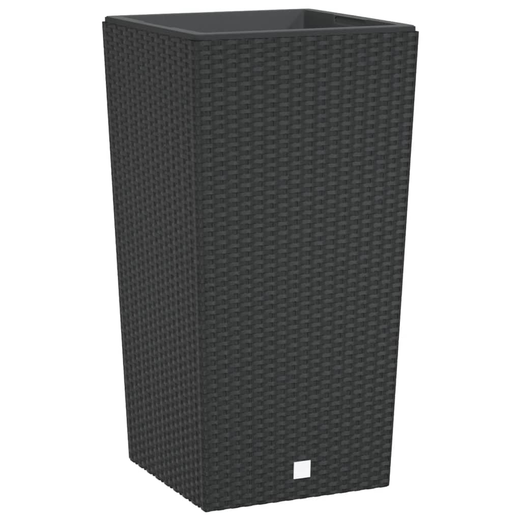 vidaXL Truhlík s odnímatelnou vložkou antracit 21 / 49 l PP ratan