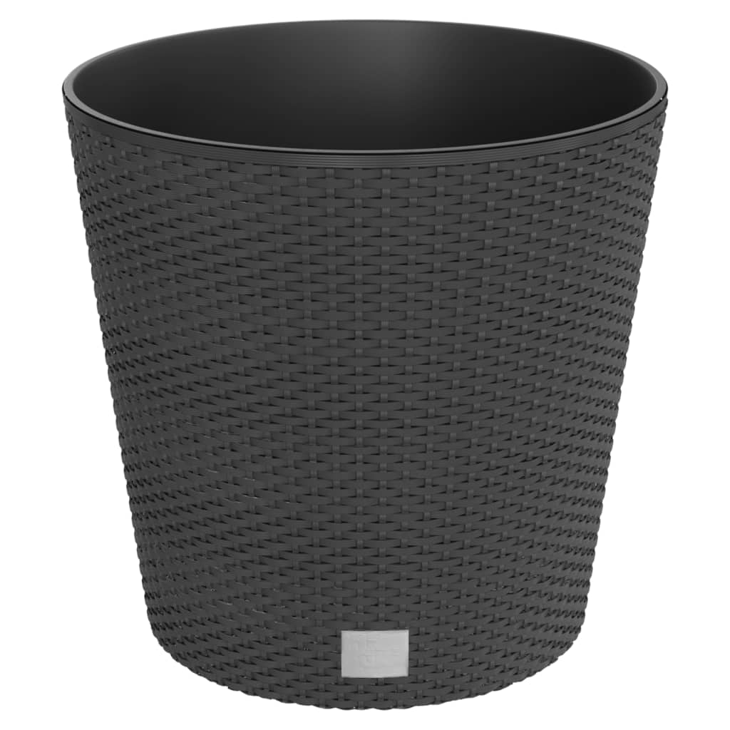vidaXL Truhlík s odnímatelnou vložkou antracit 35 / 37,5 l PP ratan