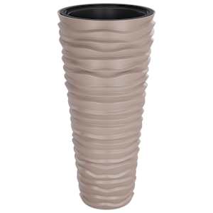 Truhlík s odnímatelnou vložkou mokka 18 / 45 l PP rýhovaný - obrázek 2