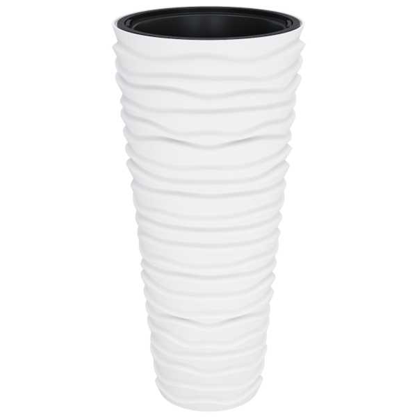 vidaXL taimekast eemaldatava sisuga, valge, 18/45 l, PP