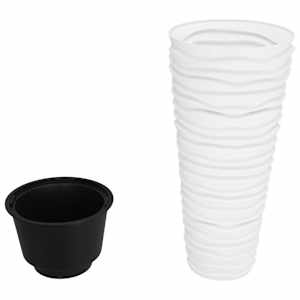 Truhlík s odnímatelnou vložkou bílý 18 / 45 l PP rýhovaný - obrázek 3