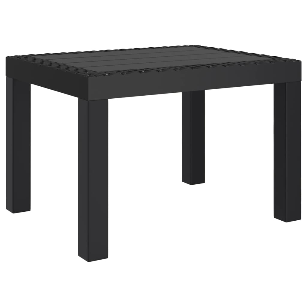 vidaXL Tuintafel 59x47x40 cm PP antracietkleurig