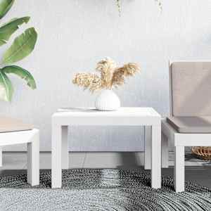Vrtna miza bela 59x47x40 cm PP