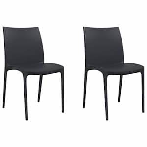 vidaXL aiatoolid 2 tk, antratsiithall, 50 x 46 x 80 cm, pol&uuml;prop&uuml;leen