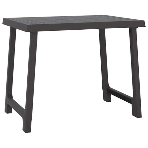 vidaXL matkalaud, antratsiithall, 79 x 56 x 64 cm PP, puidu v&auml;limus