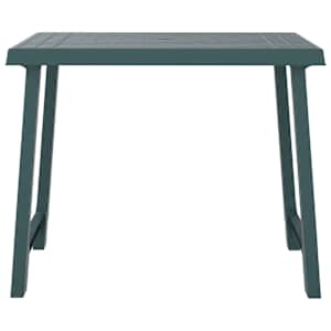 vidaXL Table de camping vert 79x56x64 cm PP aspect de bois