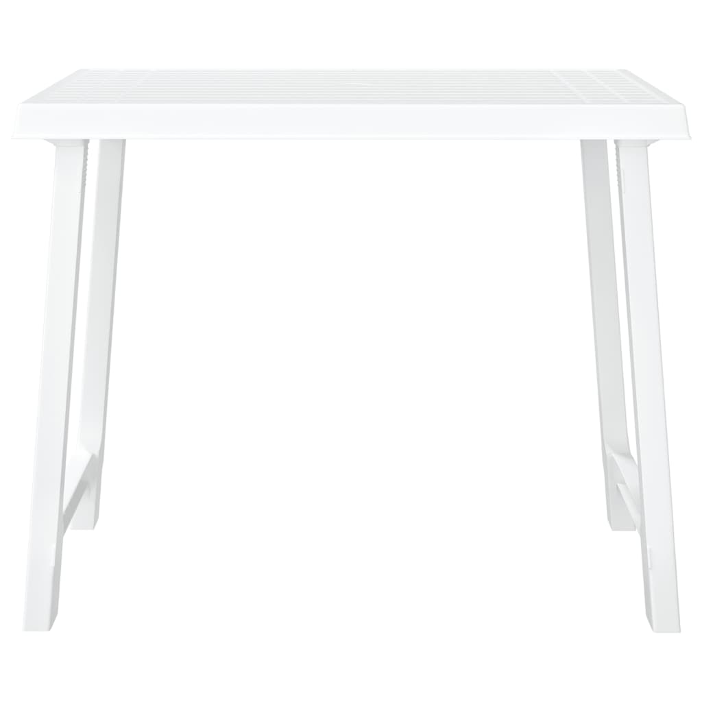 vidaXL Campingtafel hout-look 79x56x64 cm PP wit afbeelding