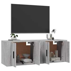 Nástěnné TV skříňky 2 ks šedé sonoma 57 x 34,5 x 40 cm - obrázek 3