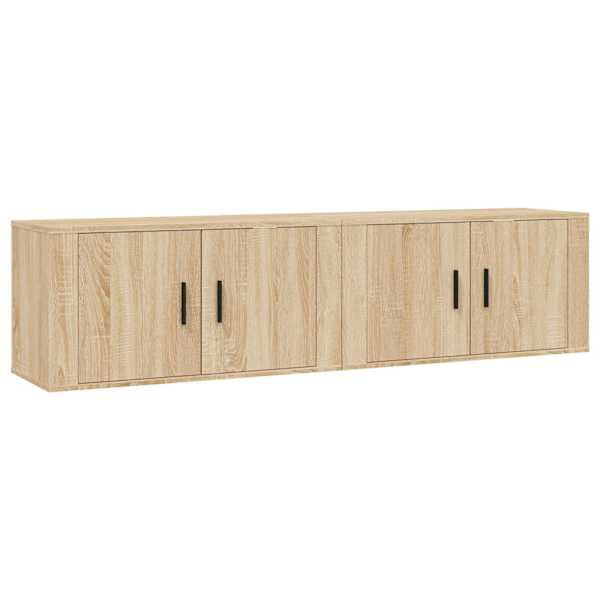 vidaXL seina telerikapid, 2 tk, Sonoma tamm, 80 x 34,5 x 40 cm