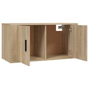 Nástěnné TV skříňky 2 ks dub sonoma 80 x 34,5 x 40 cm - obrázek 5