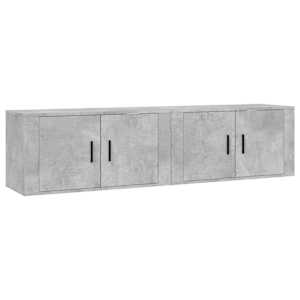 Nástěnné TV skříňky 2 ks betonově šedé 80 x 34,5 x 40 cm - obrázek 2