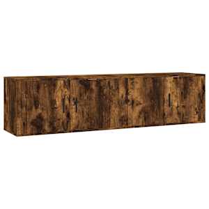 Nástěnné TV skříňky 2 ks kouřový dub 80 x 34,5 x 40 cm - obrázek 2