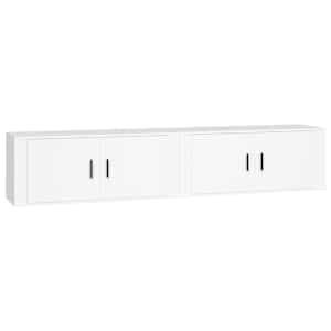 Nástěnné TV skříňky 2 ks bílé 100 x 34,5 x 40 cm - obrázek 2