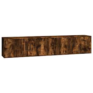 Nástěnné TV skříňky 2 ks kouřový dub 100 x 34,5 x 40 cm - obrázek 2