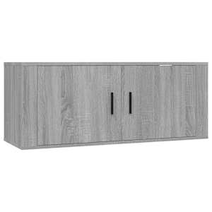 Nástěnné TV skříňky 2 ks šedé sonoma 100 x 34,5 x 40 cm - obrázek 4