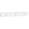 vidaXL seinale kinnitatavad telerikapid, 3 tk, valge 100x34,5x40 cm