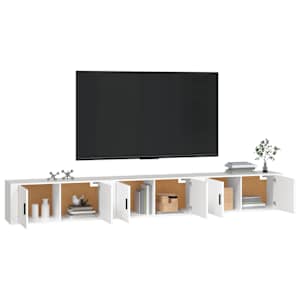vidaXL Meubles TV muraux 3 pcs blanc 100x34,5x40 cm
