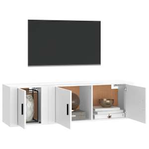 2dílný set TV skříněk bílý kompozitní dřevo - obrázek 3