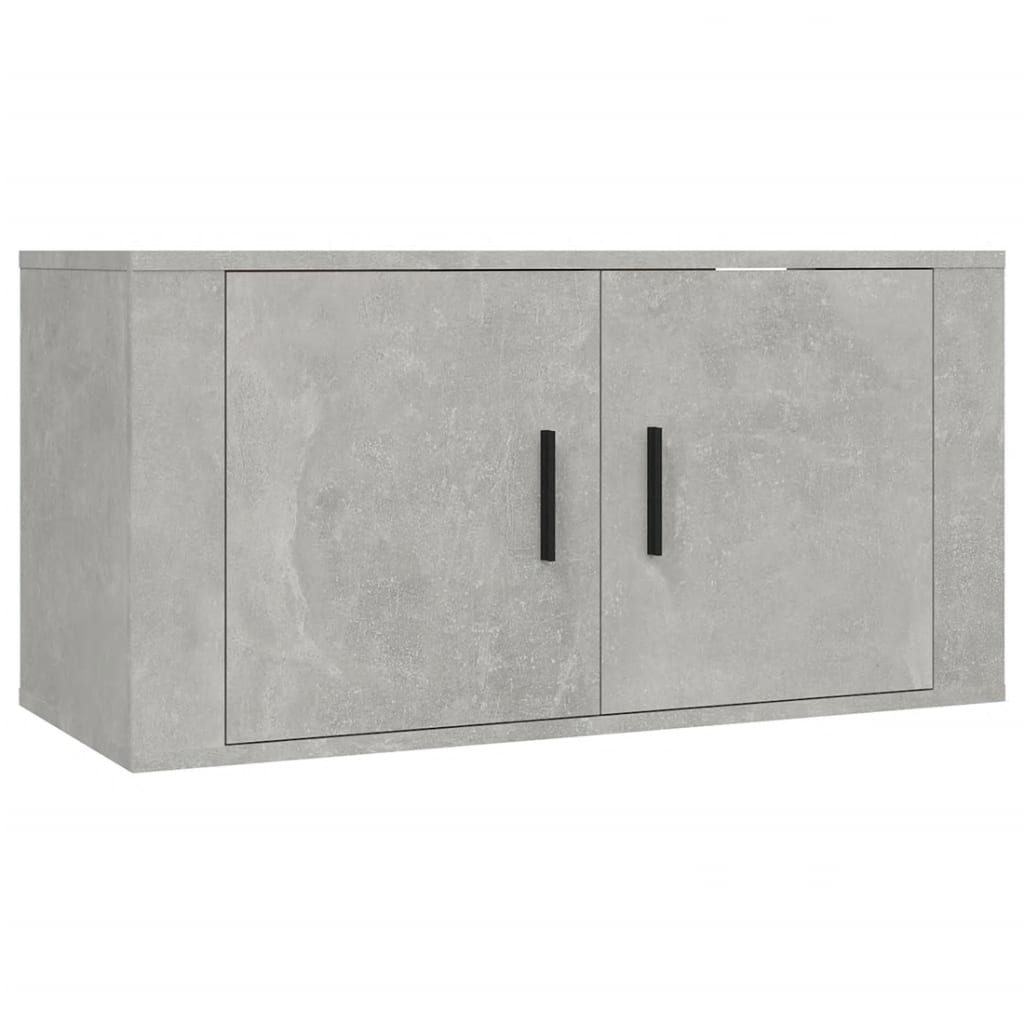 Zestaw szafek TV Betonowa elegancja - 80x34,5x40cm i 40x34,5x60cm, szarość betonu