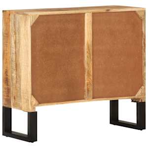 Příborník 80x30x71 cm masivní hrubé mangovníkové dřevo a kov - obrázek 4