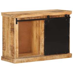 Příborník 80 x 30 x 55 cm masivní hrubé mangovníkové dřevo - obrázek 3