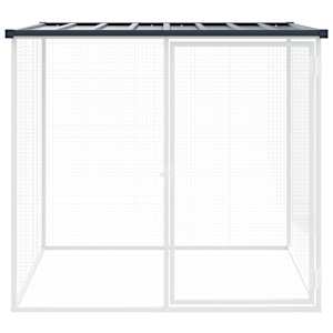 Klec pro kuřata se střechou antracitová 103 x 98 x 90 cm ocel - obrázek 3