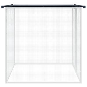 Klec pro kuřata se střechou antracitová 103 x 98 x 90 cm ocel - obrázek 4