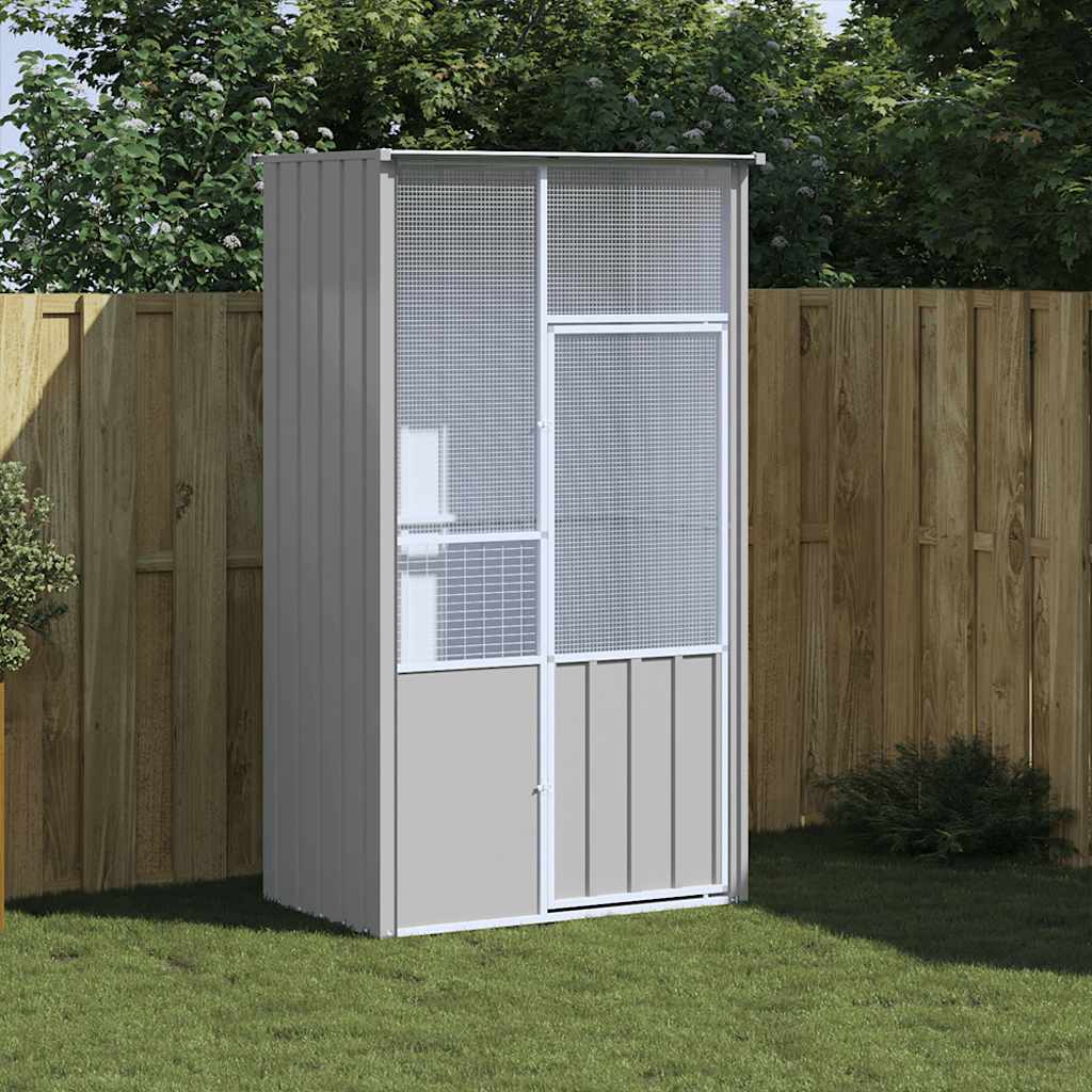 Voliere Vogelkäfig Vogelhaus Vogelvoliere Tierkäfig Verzinkter Stahl vidaXL