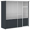 vidaXL linnupuur, antratsiithall, 215x78x200 cm, tsingitud teras
