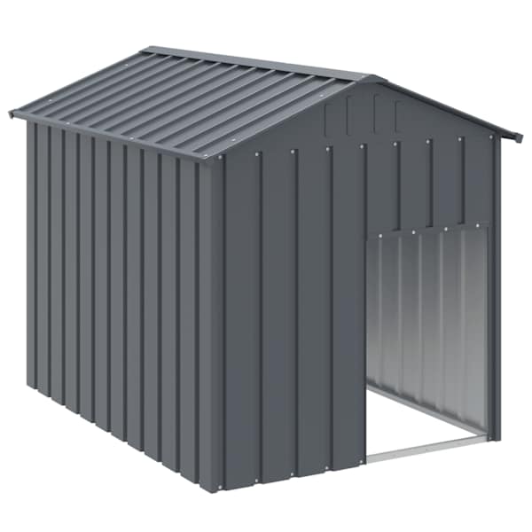 vidaXL koerakuut katusega, antratsiithall, 117x153x123 cm, teras