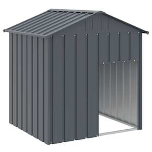 vidaXL koerakuut katusega, antratsiithall, 117x103x123 cm, teras