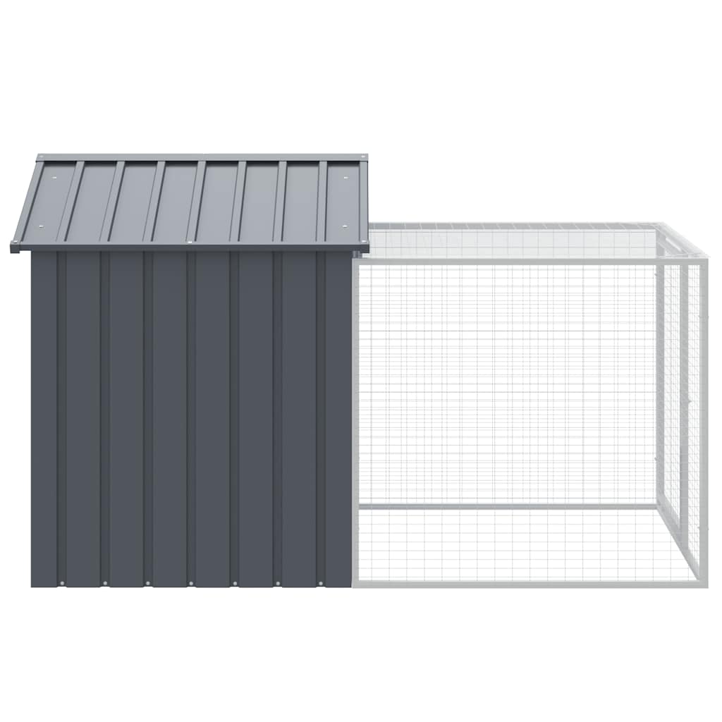 Chicken Coop with Run - Galvanized Steel, Various Sizes and Colors vidaXL - Picture 82 of 82